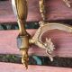 Vintage rams head French Bronze Wall Sconces wall lights C1930s Pair