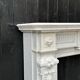 Louis XVI Style Fireplace in White Carrara Marble Circa 1880