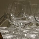 12 crystal cognac glasses