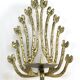 Brass wall candle holder