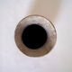 Vase vintage gris en terre cuite, Vallauris