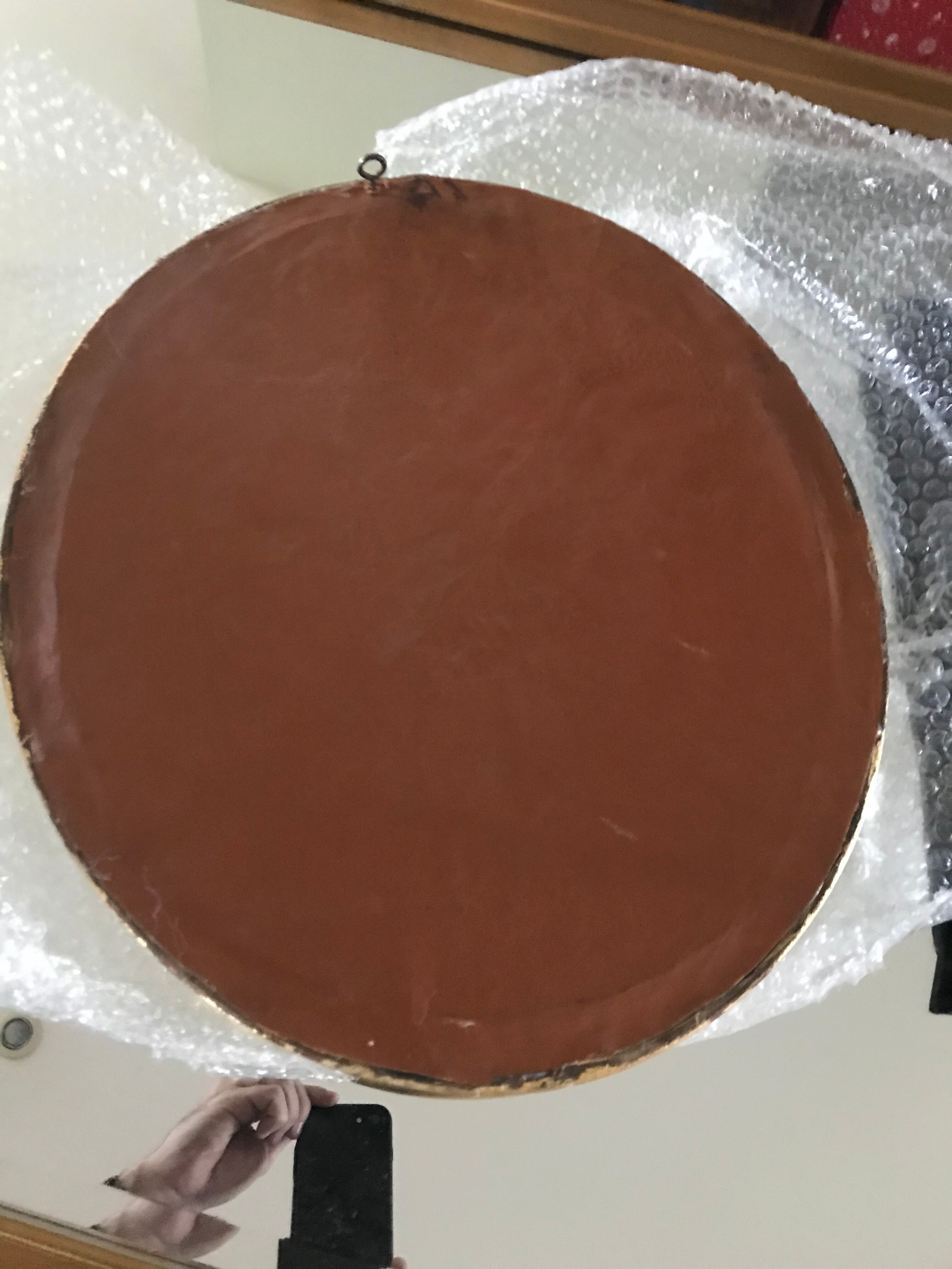 Mirror louis XVI gilded 19th witch 38x44cm