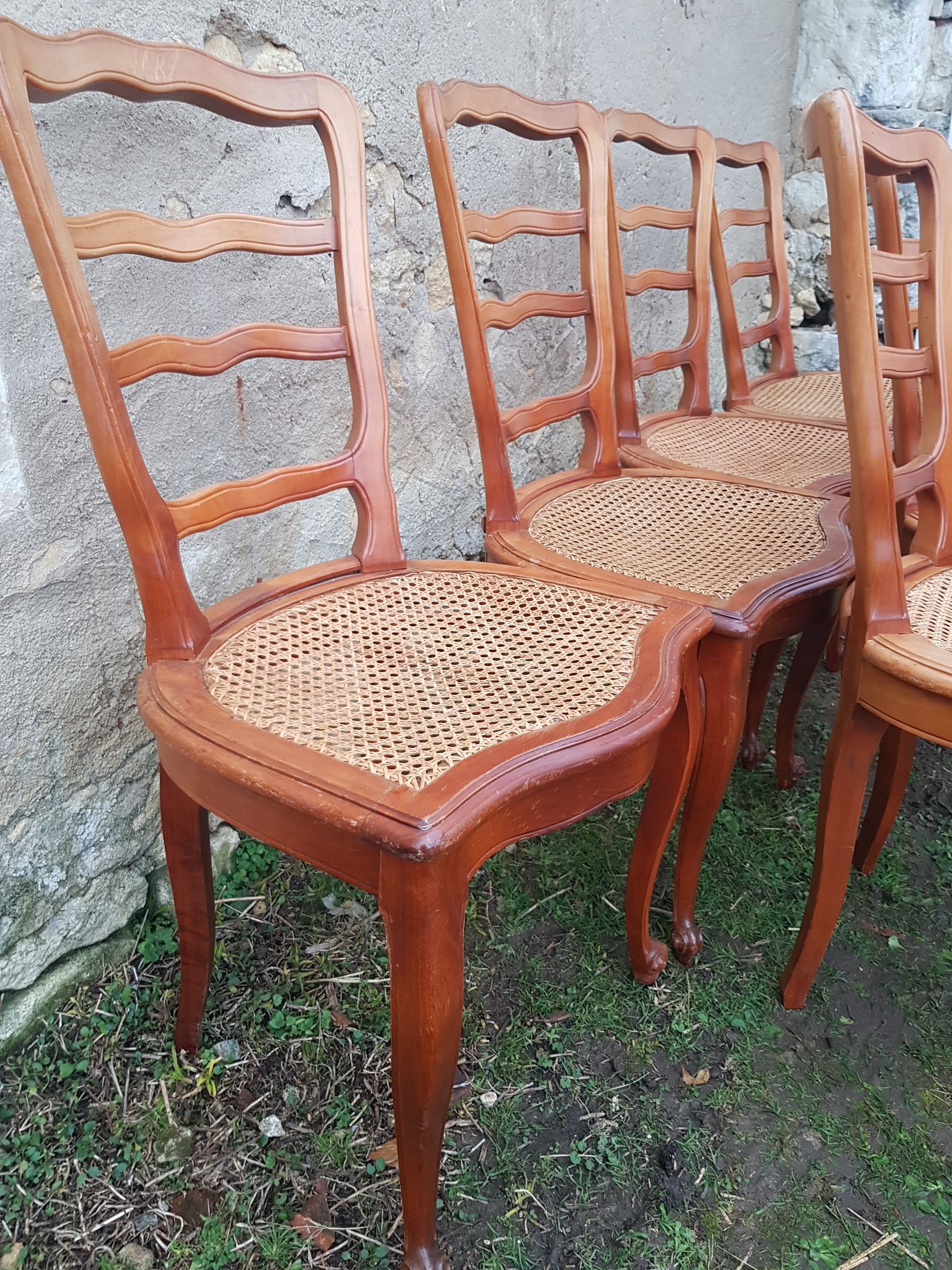 Chaises cannées