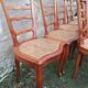 Chaises cannées