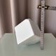 Vintage Jingdezhen Porcelain Bud Vase | White Geometric Minimalist Vase