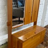 Vintage solid pine wardrobe