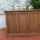 Solid oak desk counter