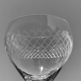 Lot de 8 verres à pied en cristal