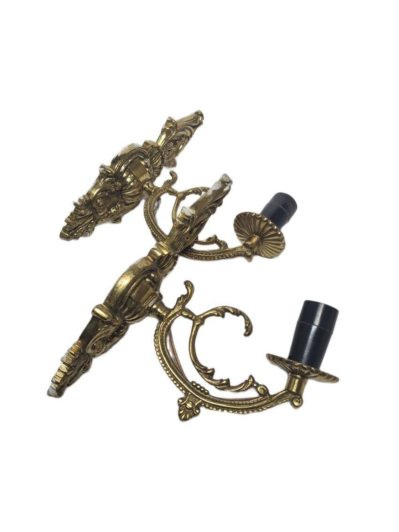 Rococo style sconces, Poland, 1970s, set of 2