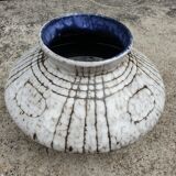 Large modernist bowl vase 1950s 1960s