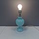 Holmegaard table lamp in Rare delicate green/mint green glass, model Florence 1989