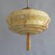 Art Deco rod pendant lamp with marbled glass shade, Germany 1930s