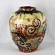 Ceramic vase of Basile "graffiti Jazz" 1990 unique piece