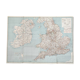 Vintage map of Great Britain 1972