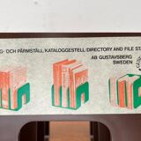 Mid-century Swedish space age magazine and vinyl rack by Sven-Eric Juhlin for Gustavsberg, 1960s, set of 5.