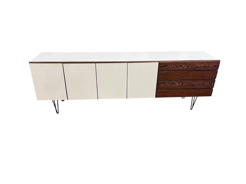 Vintage XL buffet/sofa bed on 'Enro Fabry' hairpin legs.