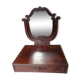 Coiffeuse de table avec miroir Napoléon III placage accajou