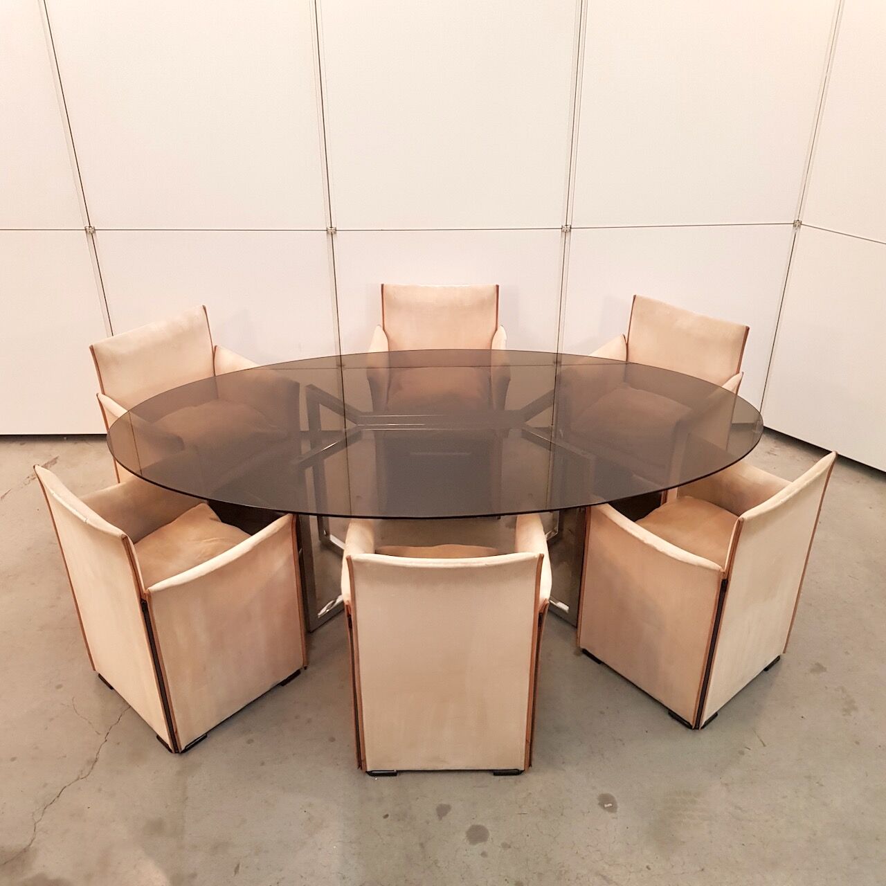 Ensemble de 6 fauteuils de pause Mario Bellini 401 - Cassina - années 1970