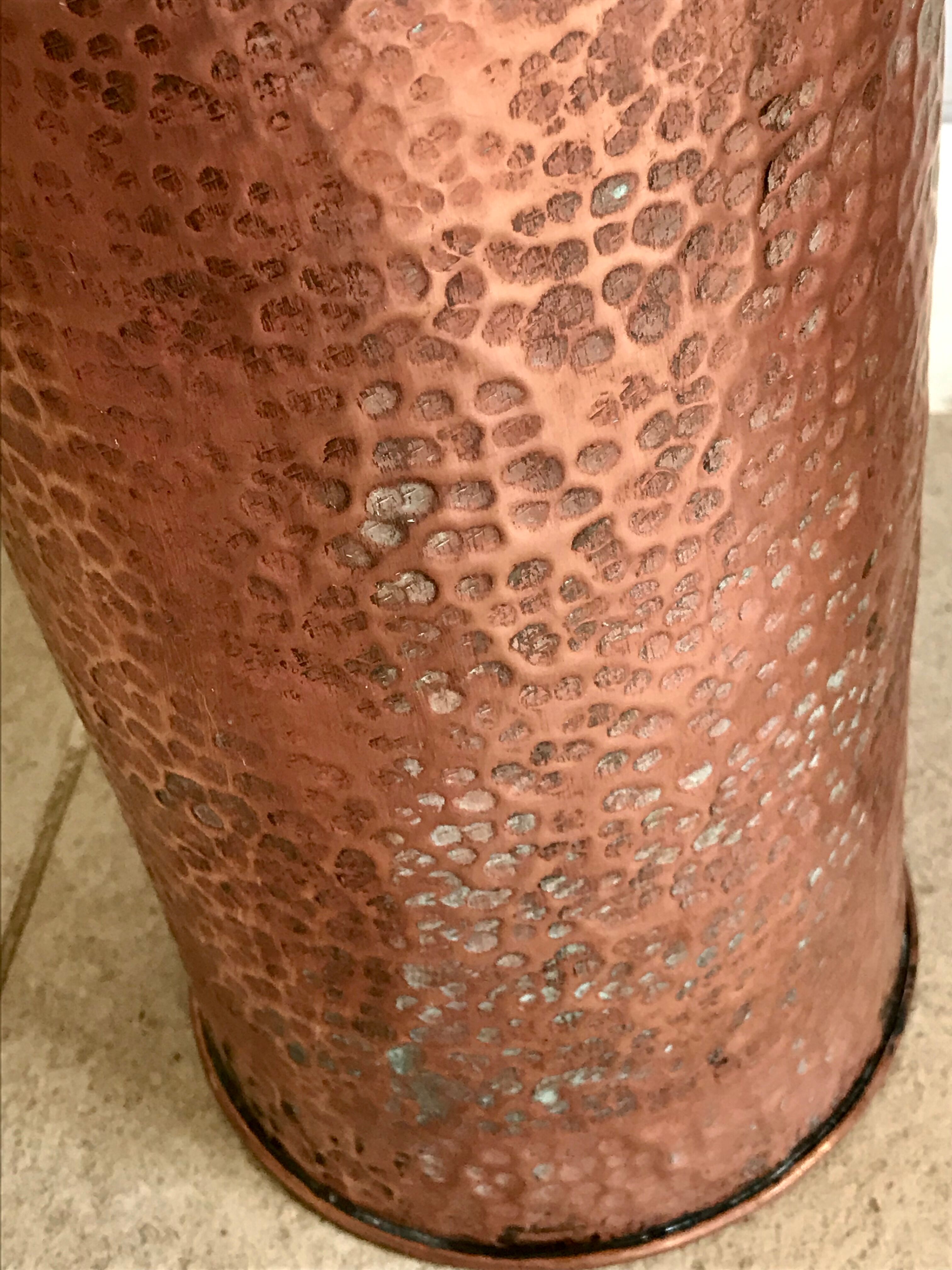 Former umbrella in copper