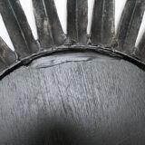 Mirror Sun 51x51cm black metal