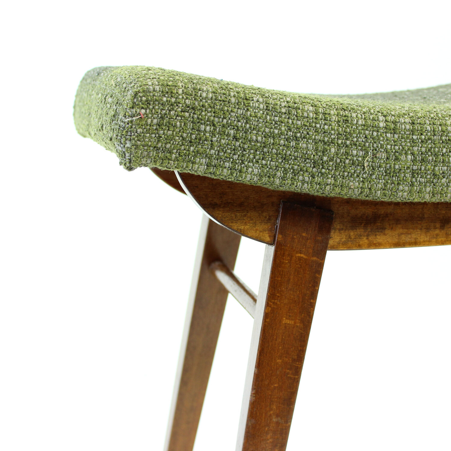 Midcentury Footstool in Dark Beechwood by Tatra, 1960s
