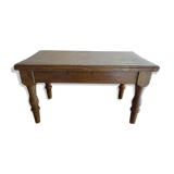 Old brutalist wood stool