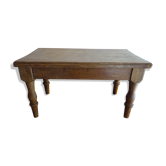 Old brutalist wood stool