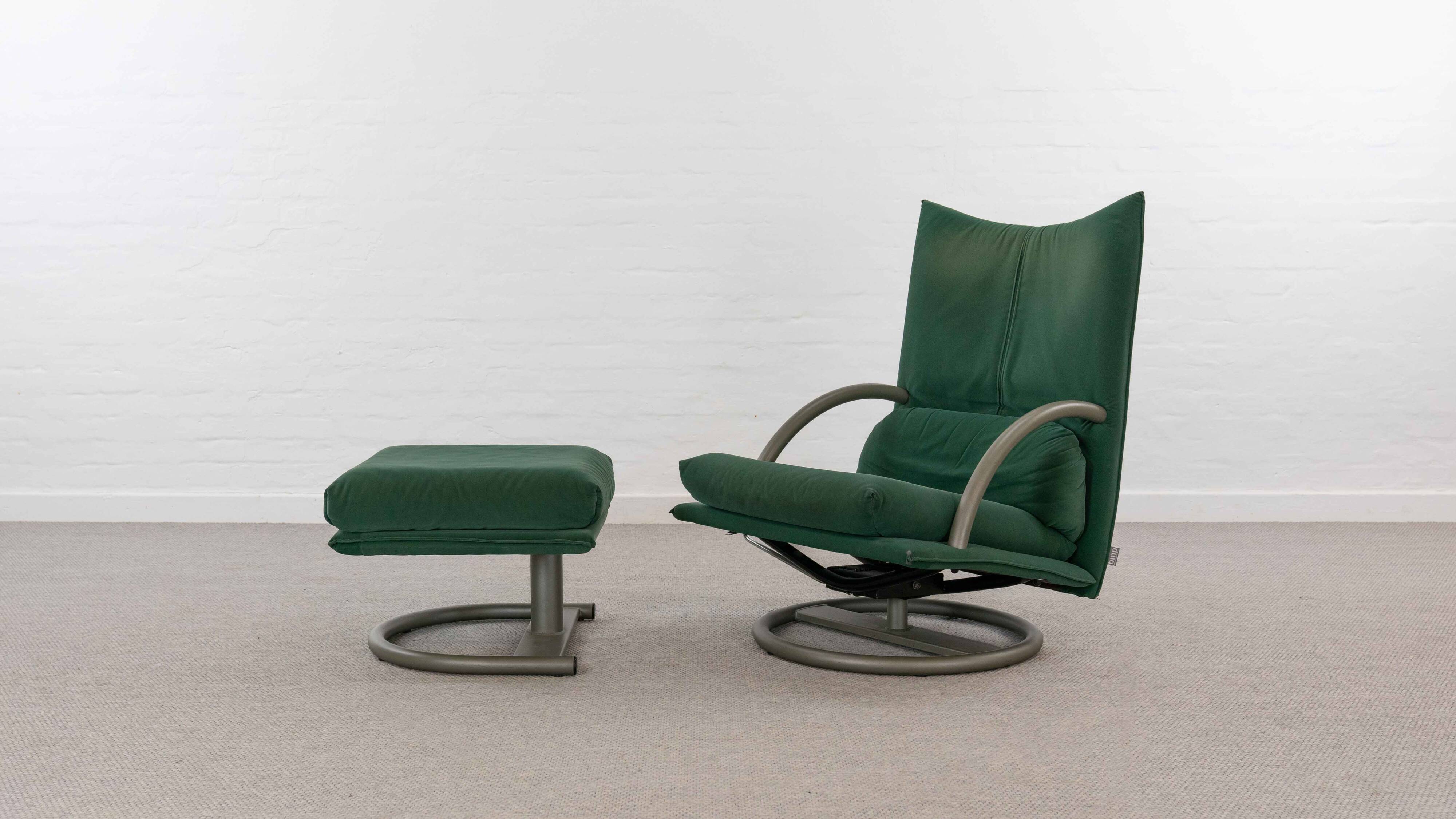 Torino Armchair and Stool 418 by Rolf Benz/BMP, 90s