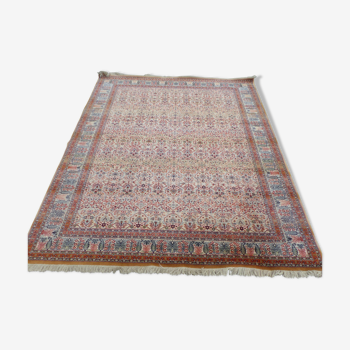 Tefzet oriental rug knotted hand wool on wool