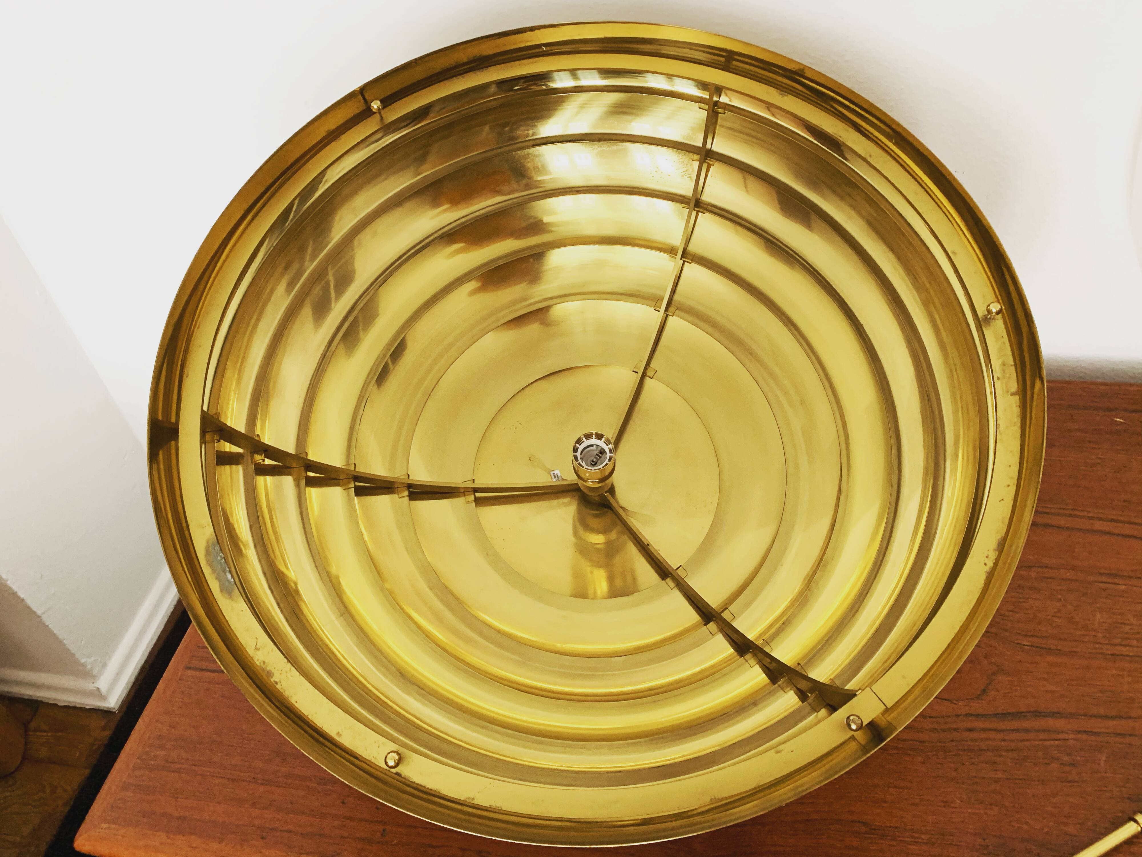 Brass Dome Pendant Lamp by Vereinigte Werkstätten