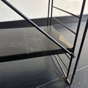 Vintage 1950 shelf taken on A. Dekker design black legs - 84 x 25 cm