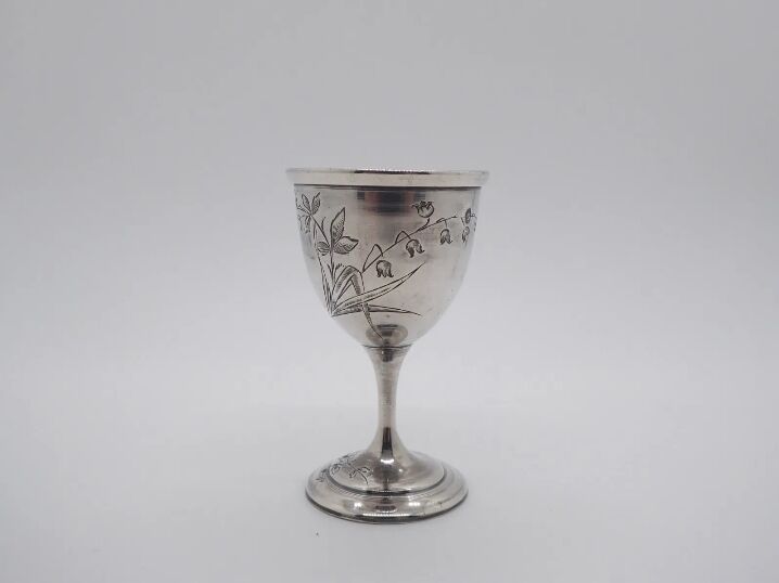 Sterling silver eggcup