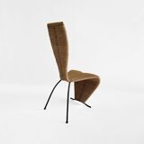 1 X  Postmodern 1980s Dining Side Rope Chair