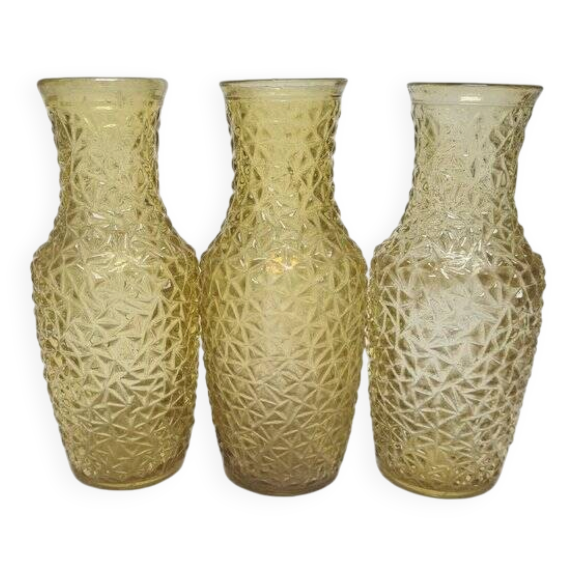 3 vases de HSG Prądniczanka, Pologne, années 1970
