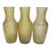 3 vases de HSG Prądniczanka, Pologne, années 1970