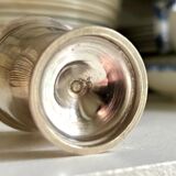 Silver-plated metal egg cup