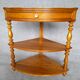 Mid-19th century walnut corner cabinet