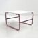 Tubular coffee table in pink and purple, 1980.
