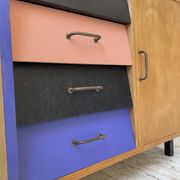 Colorful chest of drawers furniture 60s