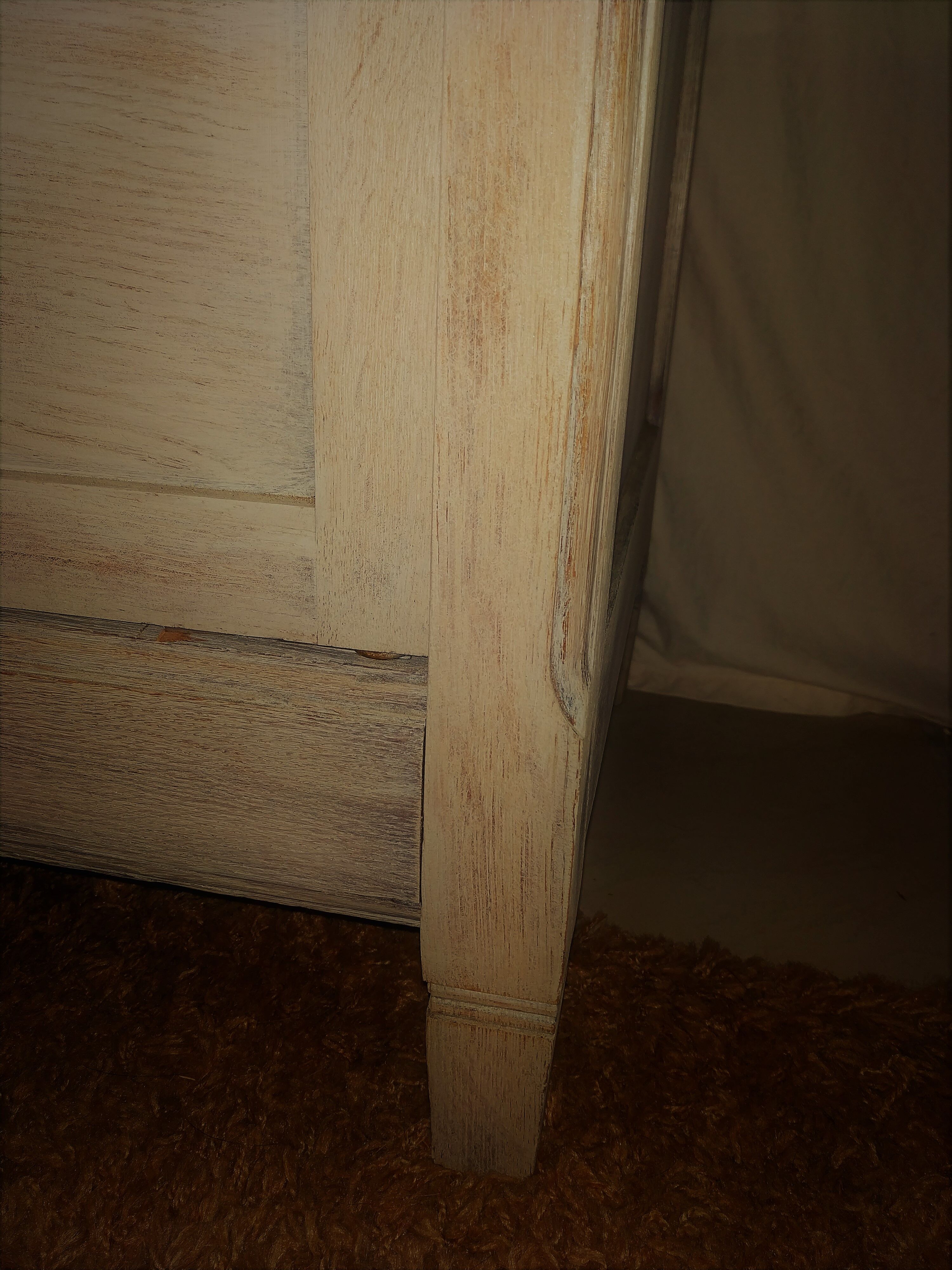 Old wardrobe all solid oak and marquetry