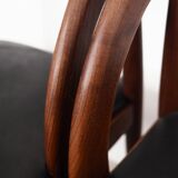 Ensemble de quatre chaises en teck, design danois, années 1970, fabricant : Orte Mobelfabrik