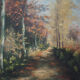 Peinture « The Forest Road », design scandinave, années 1970