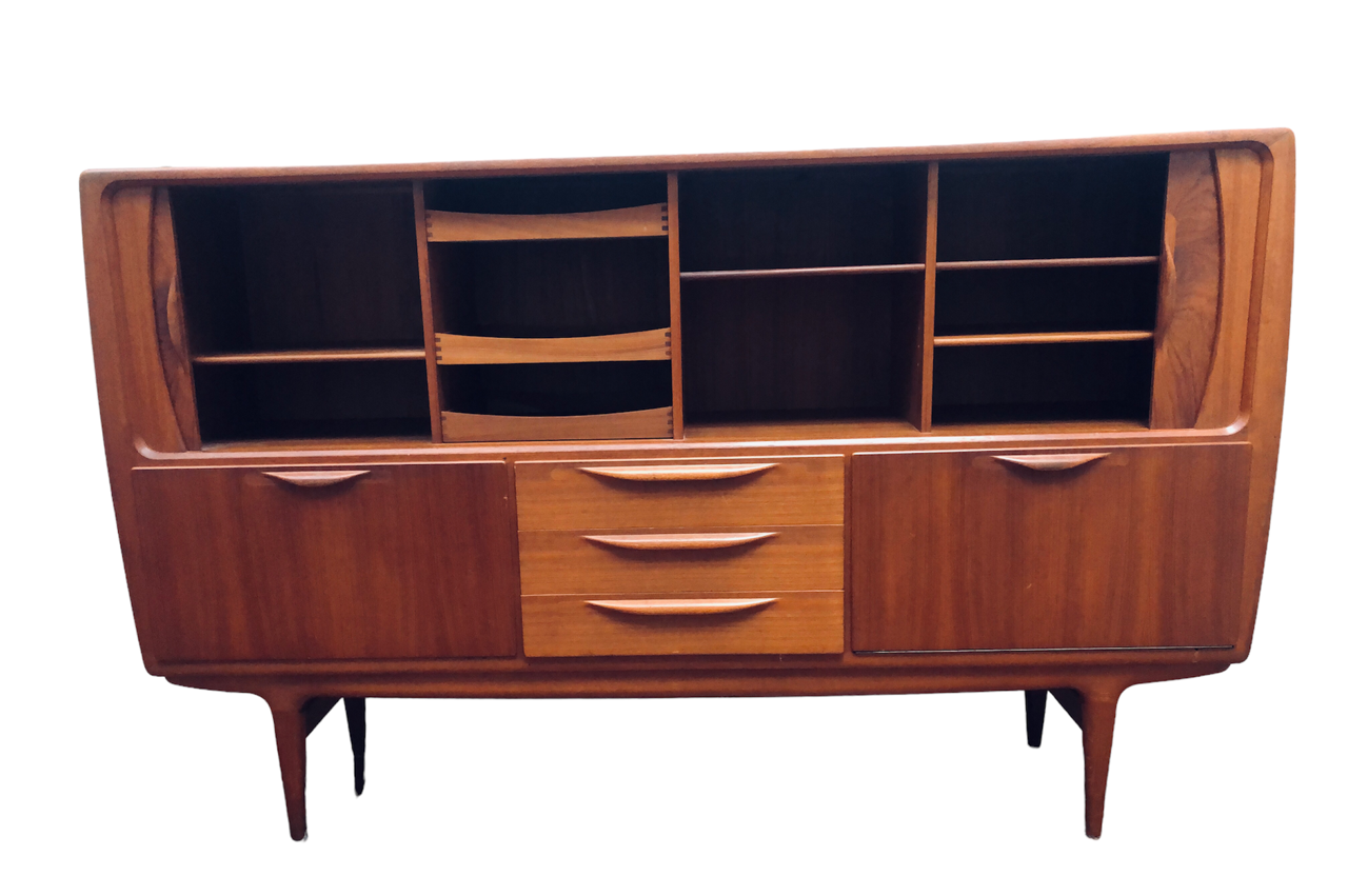 "Curtain" sideboard by Johannes Andersen and Uldum. Model U-18. Denmark (1965)