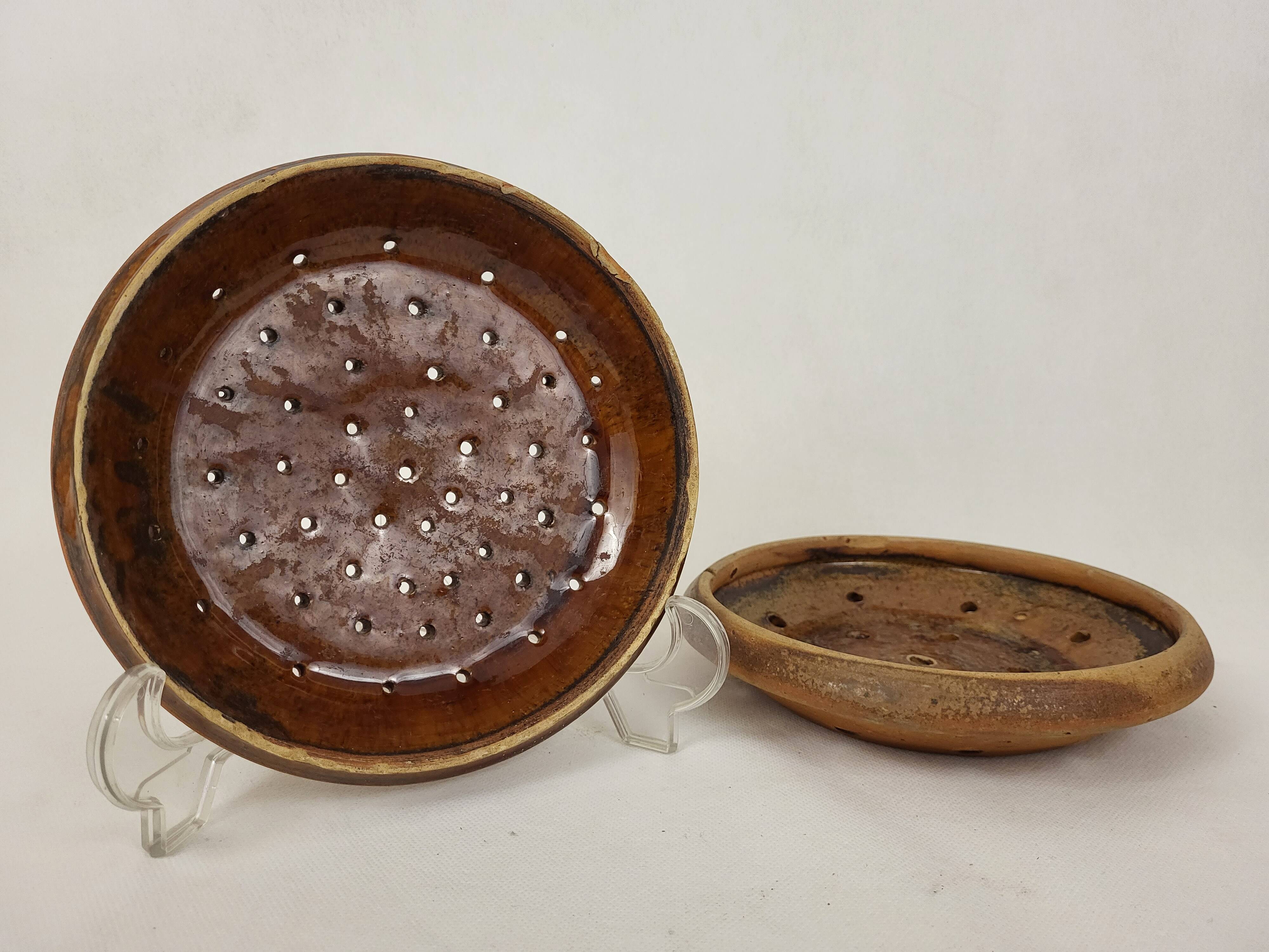 2 19th century Puisaye sandstone drainers