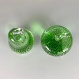 Set of Two Glass Paperweights by Milan Metelák, 1970's