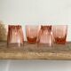 4 vintage “art deco” Rosaline glasses