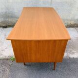 Scandinavian double-sided teak office 60s