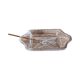 Crystal salad bowl for appetizers BOHEMIA, Czechoslovakia 1970s