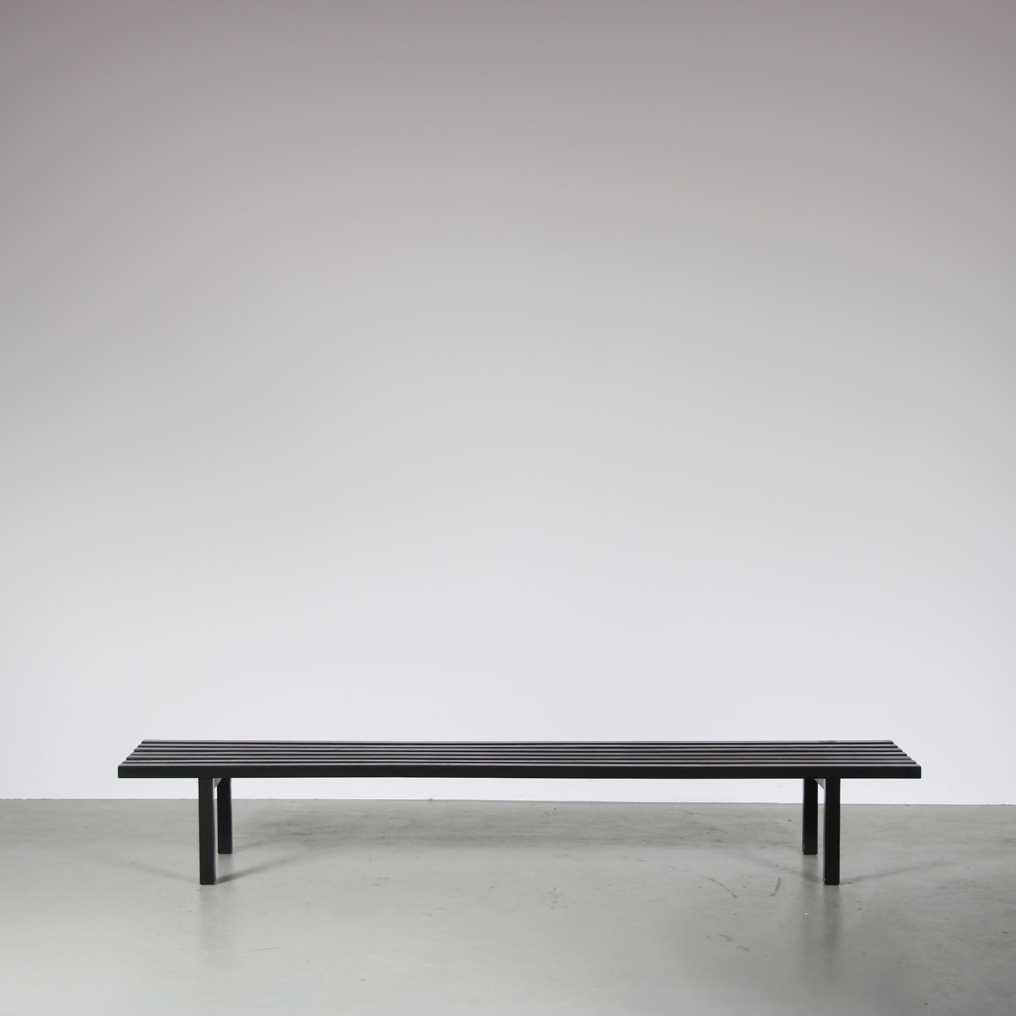 1970s Slatted bench by Gijs Bakker and Wim Wilson for Castelijn, Netherlands