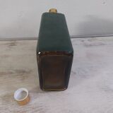 Thick amber glass bottle